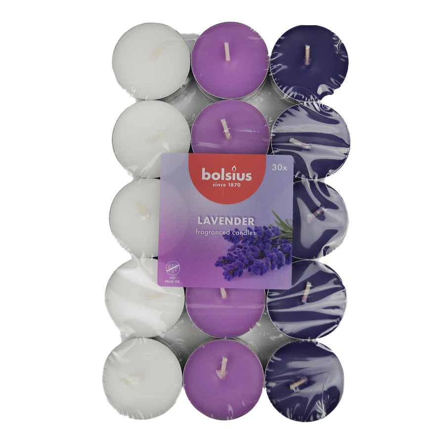 Duft Teelichter Duftkerzen Bolsius 3x30 Lavendel