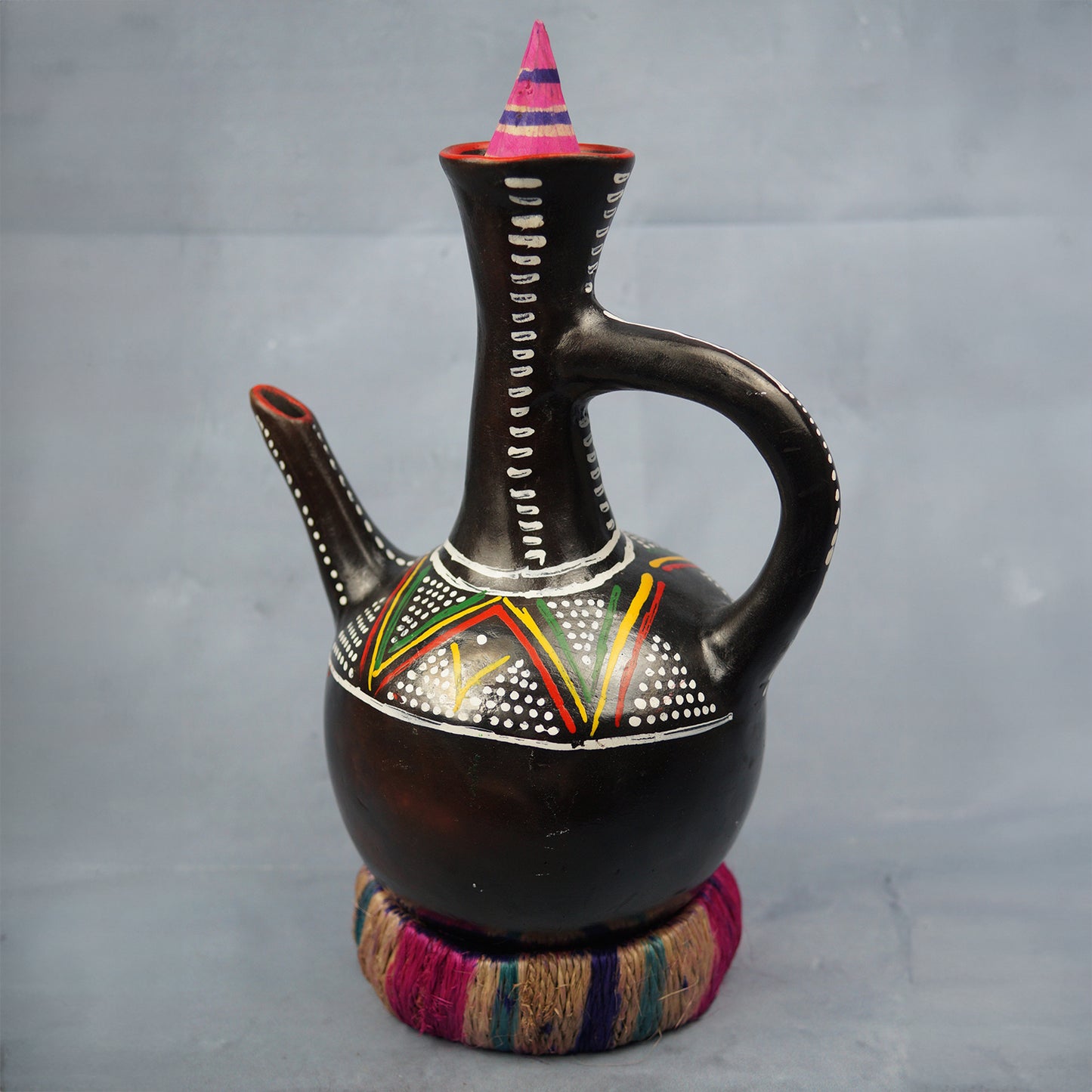 Traditionelle Äthiopische Kaffeekanne Jebena