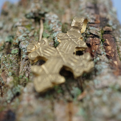 Handgemachter Äthiopischer Kreuz Anhänger