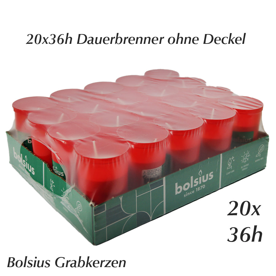 20x Dauerbrenner ohne Deckel von Bolsius