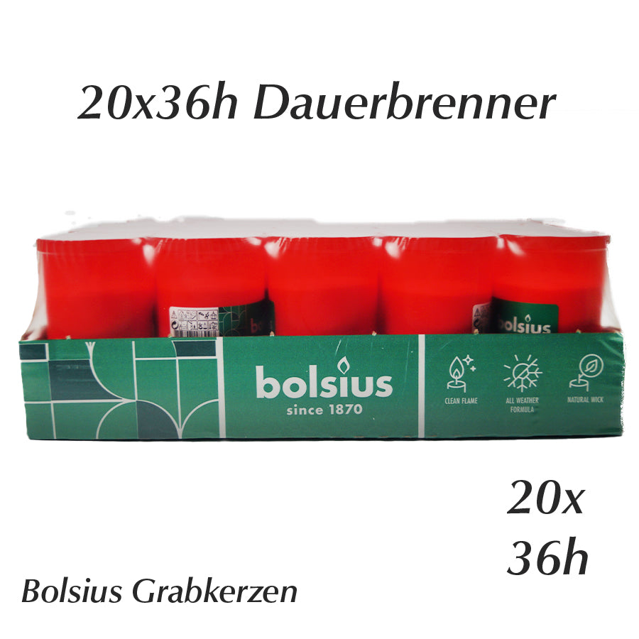 20x Dauerbrenner ohne Deckel von Bolsius