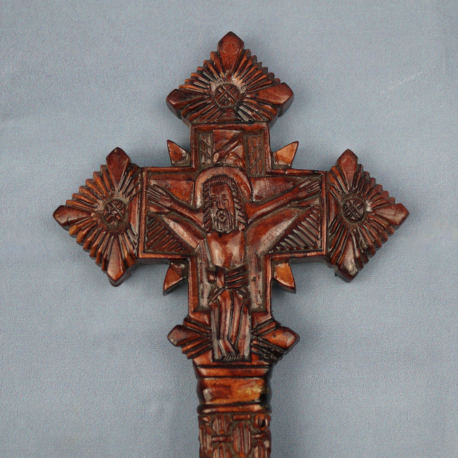 Holzkreuz Handgeschnitzt/Christlich-Orthodox Äthiopisch