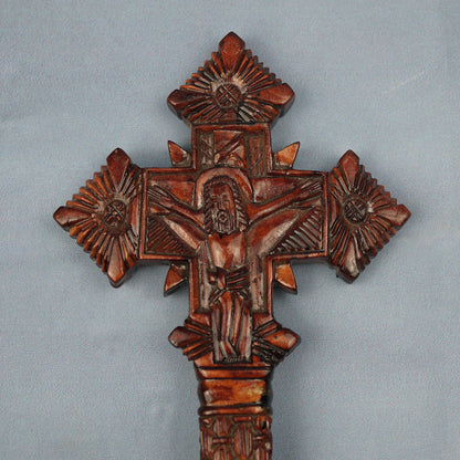 Holzkreuz Handgeschnitzt/Christlich-Orthodox Äthiopisch