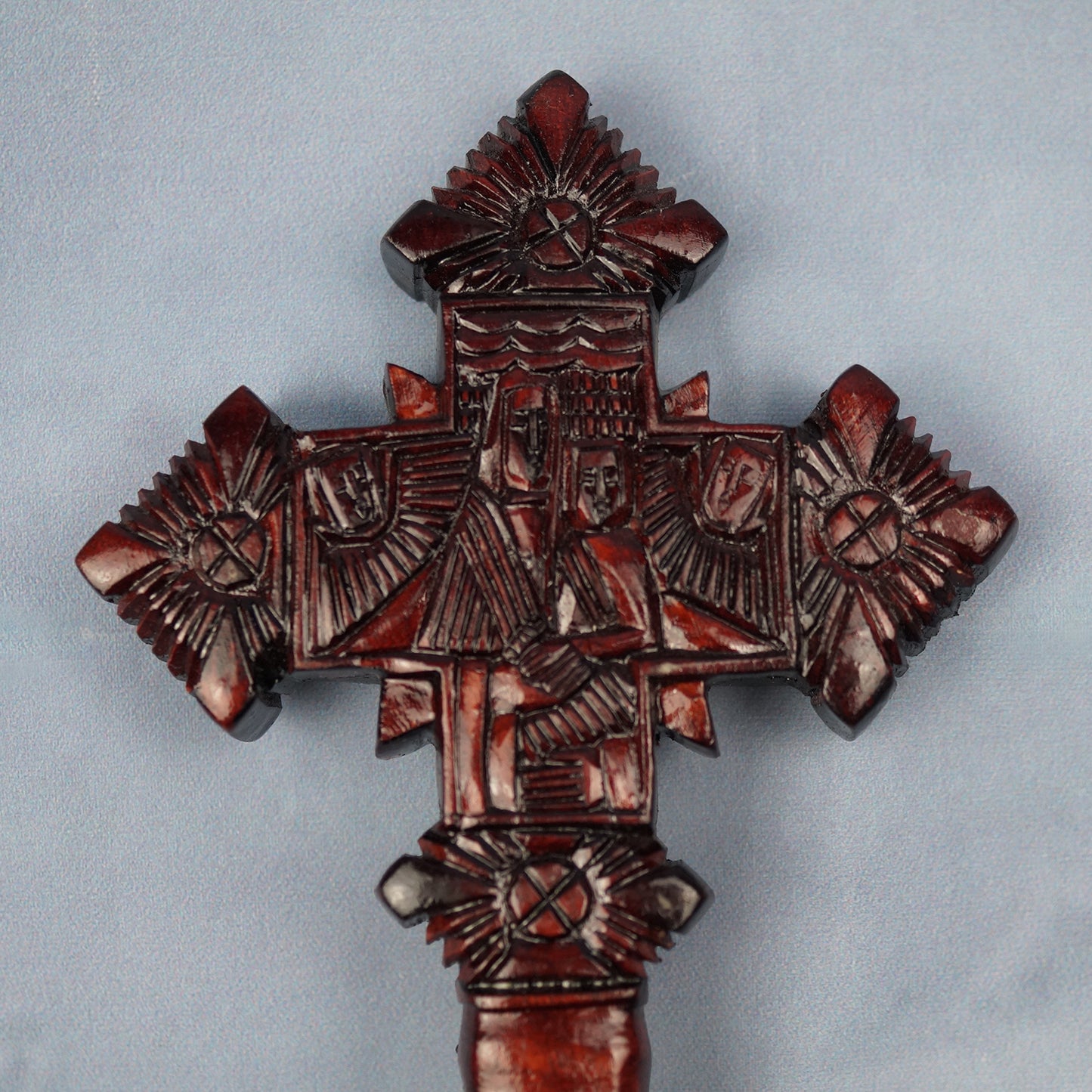 Holzkreuz Handgeschnitzt/Christlich-Orthodox Äthiopisch