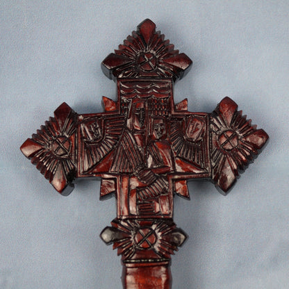 Holzkreuz Handgeschnitzt/Christlich-Orthodox Äthiopisch