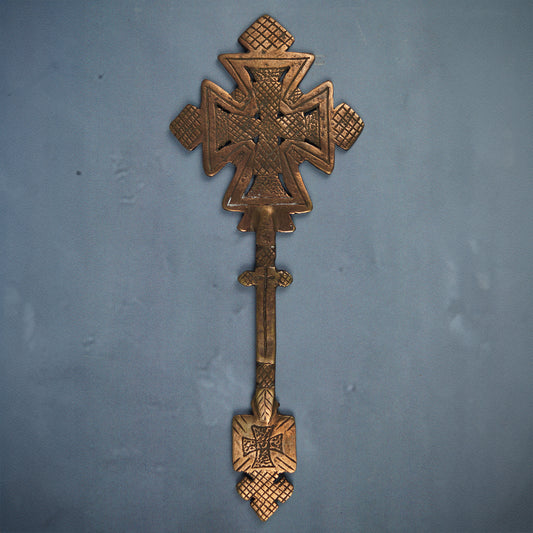 Äthiopisches Handkreuz Bronze