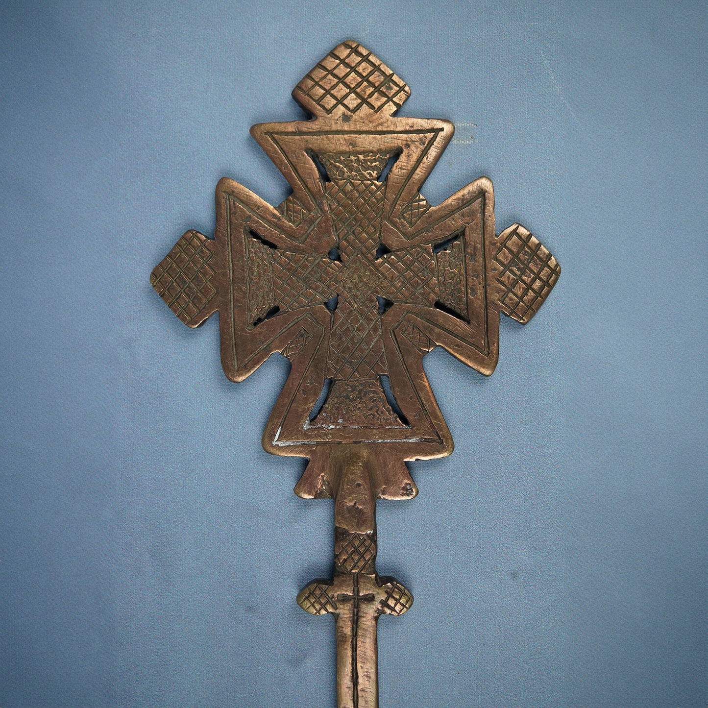 Äthiopisches Handkreuz Bronze