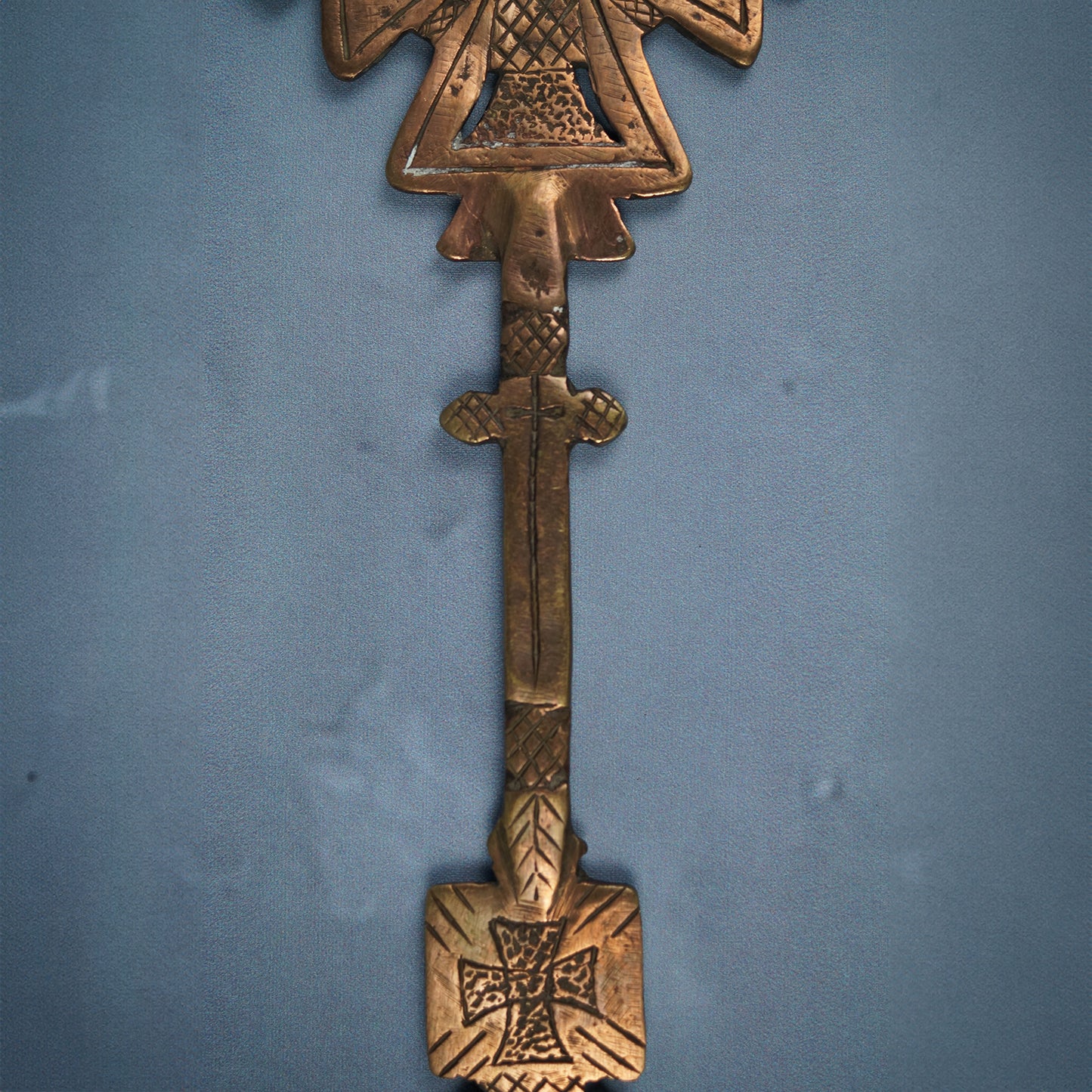 Äthiopisches Handkreuz Bronze