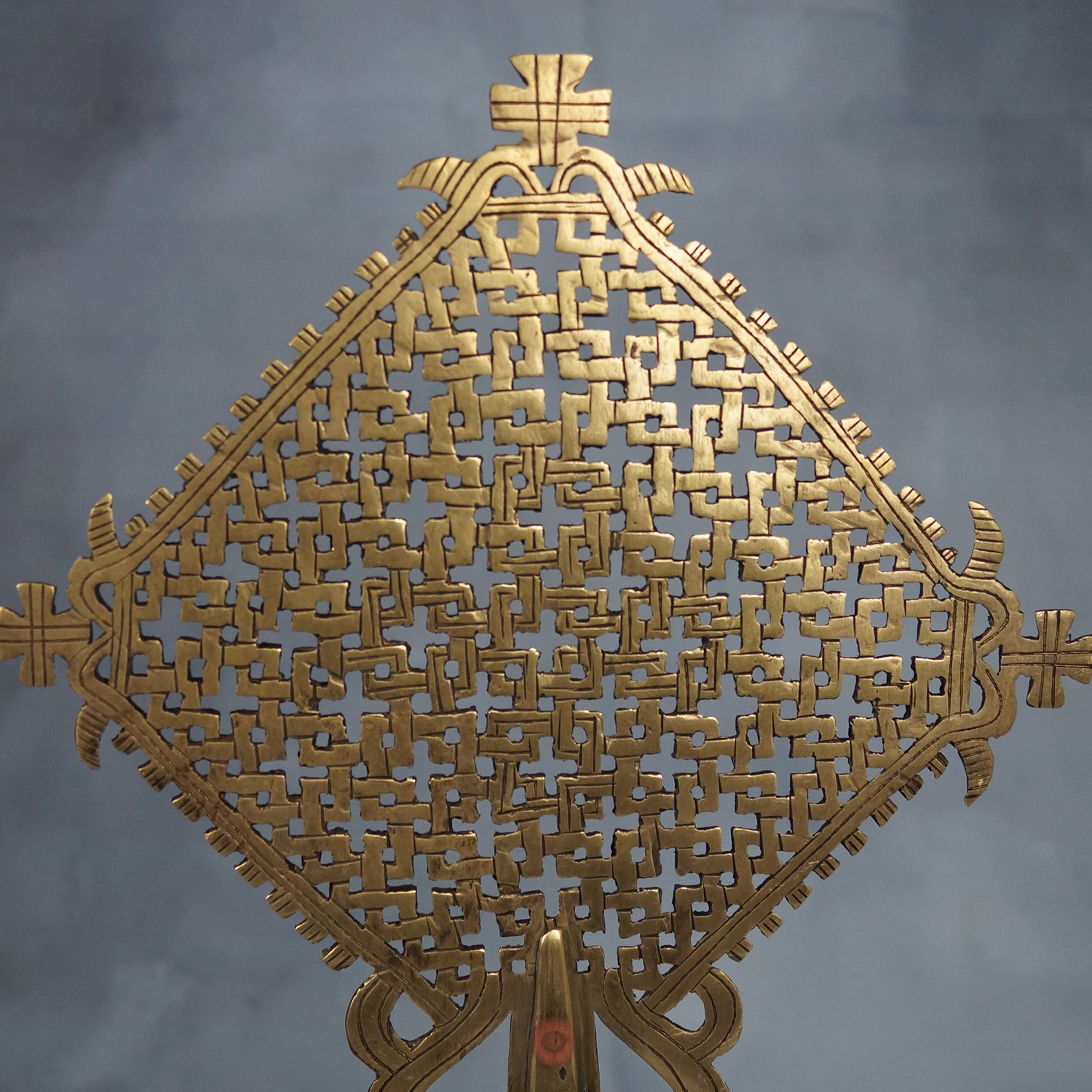 Handgemachtes Äthiopisches Orthodoxes Vortragekreuz/Altarkreuz