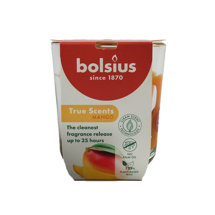 True Scents Duftkerze im Glas Mango